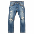 Men's Distressed Light Blue Jeans