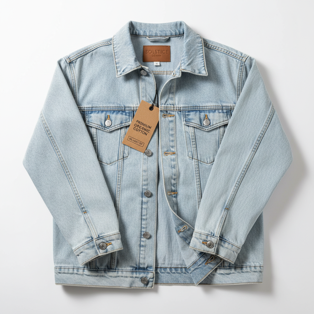 Men's Light Wash Relaxed Denim Jacket