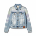 Women's Vintage Acid-Wash Denim Jacket