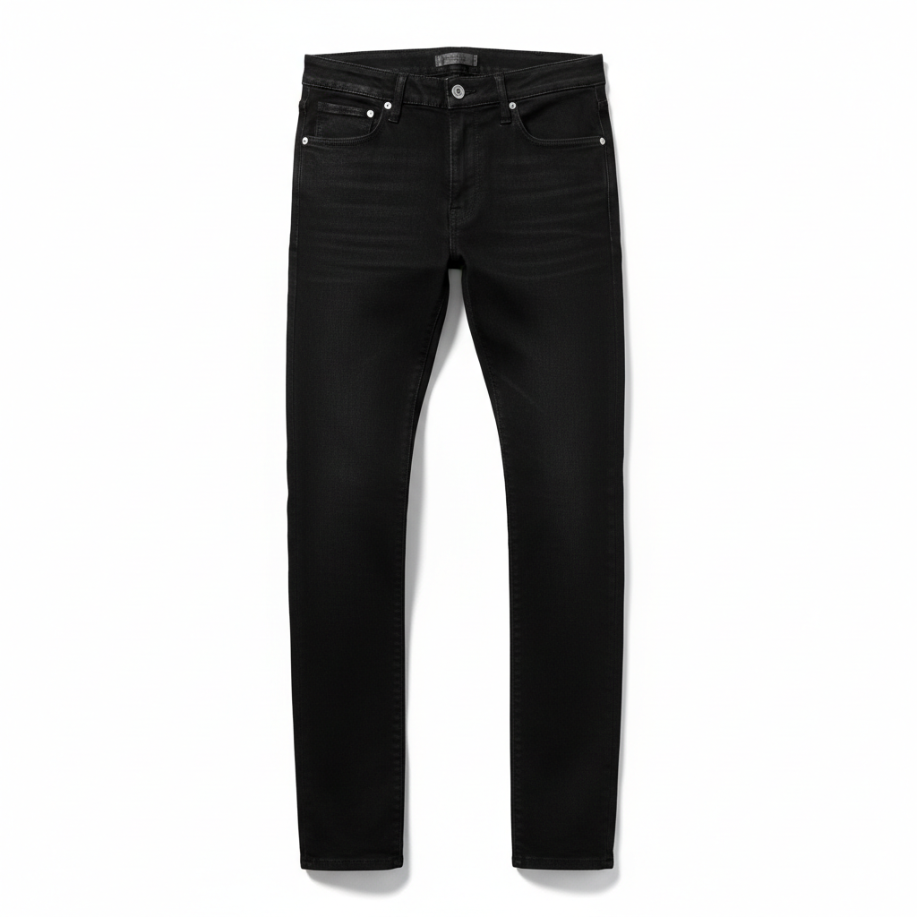 Men's Slim-Fit Modern Black Jeans
