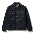 Men's Multi-Pocket Dark Indigo Denim Jacket