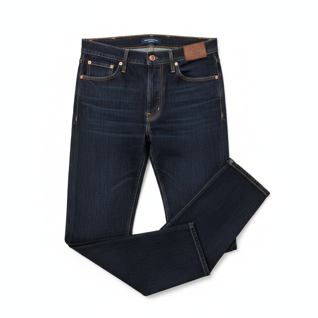 Men's Straight-Fit Dark Indigo Jeans