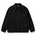 Men's Oversized Black Denim Jacket